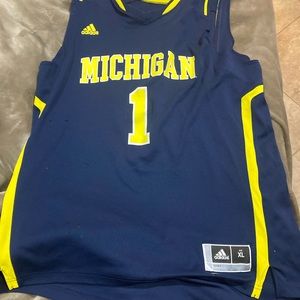 University of Michigan Adidas Basketball Jersey